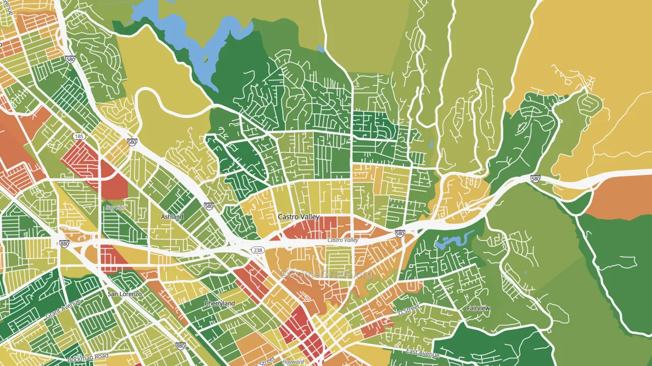 94546, CA Map of Theft Rates