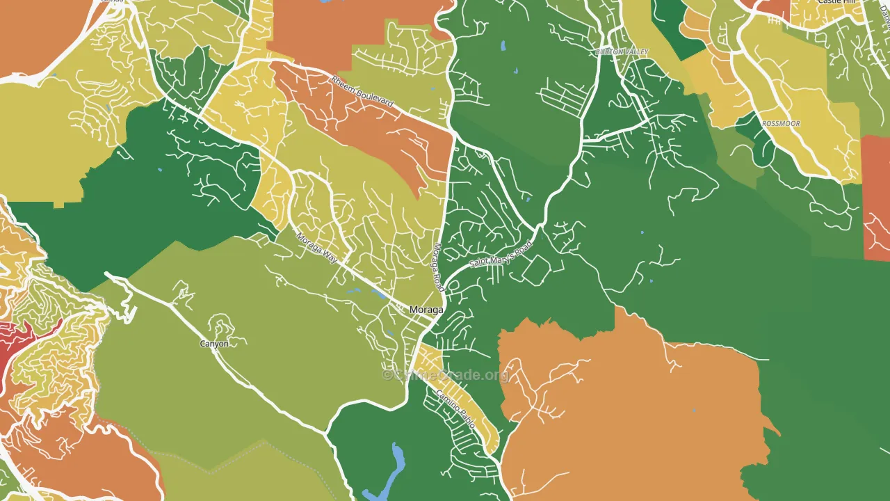 94556, CA Map of Theft Rates