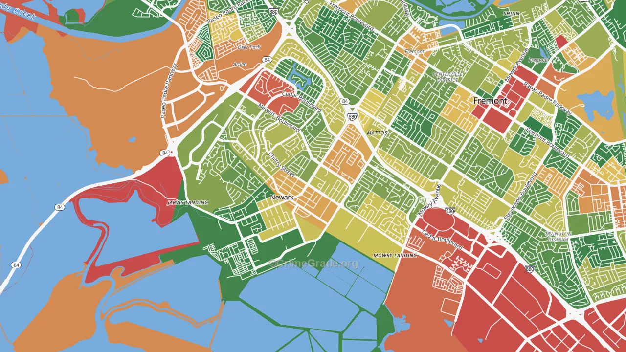 94560, CA Map of Theft Rates