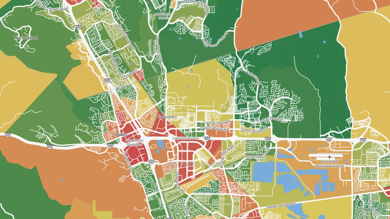 94568, CA Map of Theft Rates