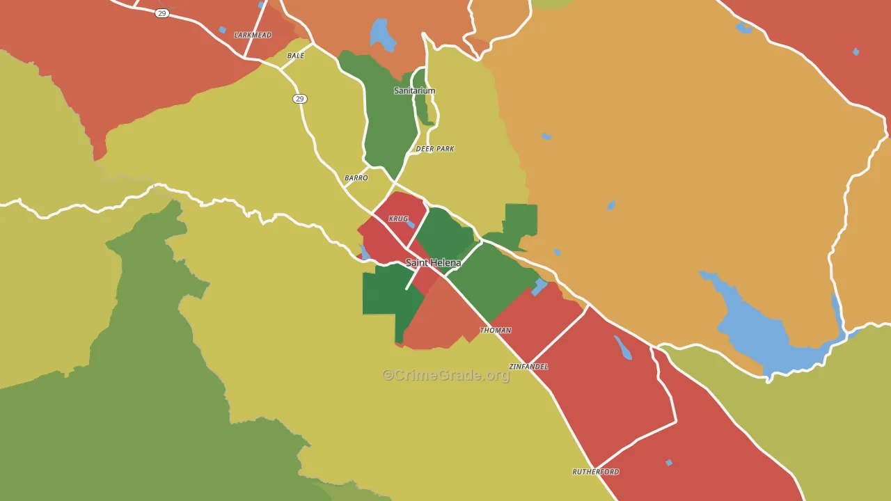 94574, CA Map of Theft Rates