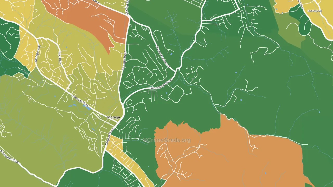 94575, CA Map of Theft Rates