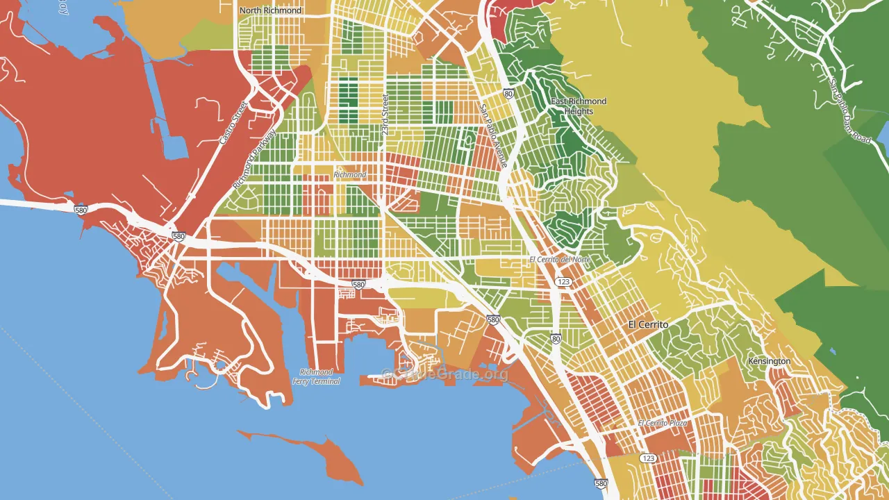94804, CA Map of Theft Rates