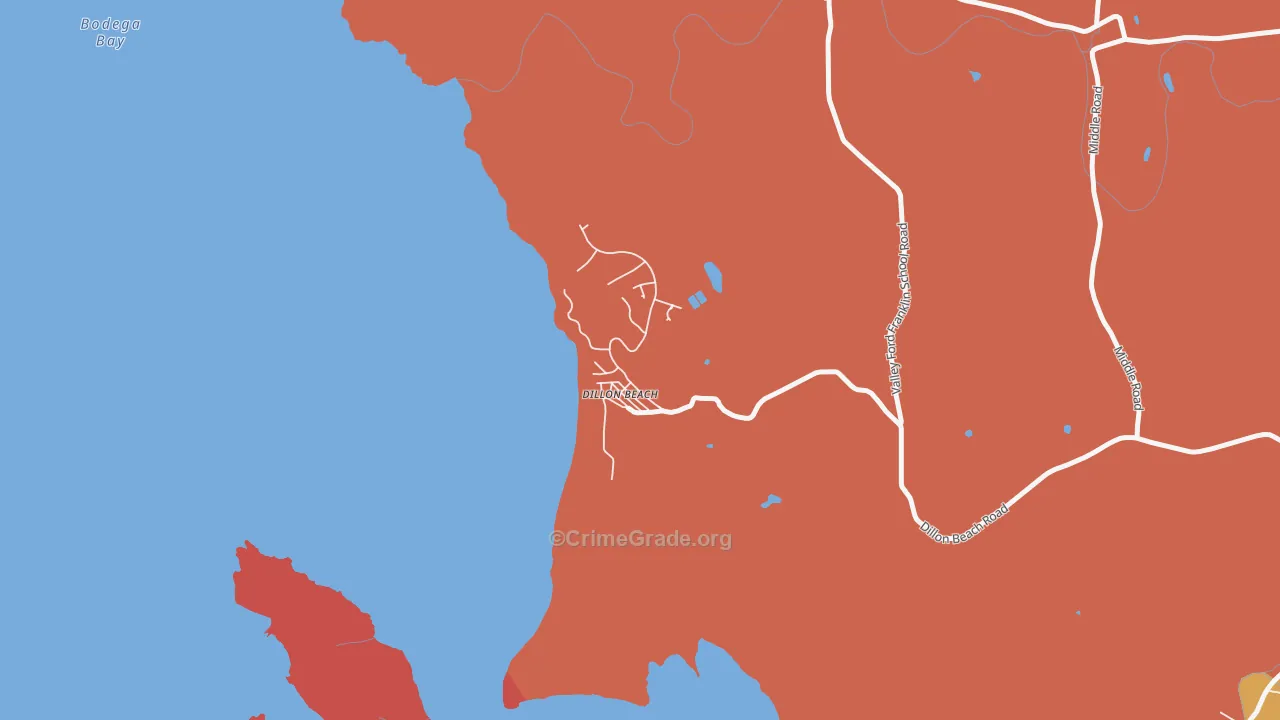 94929, CA Map of Theft Rates