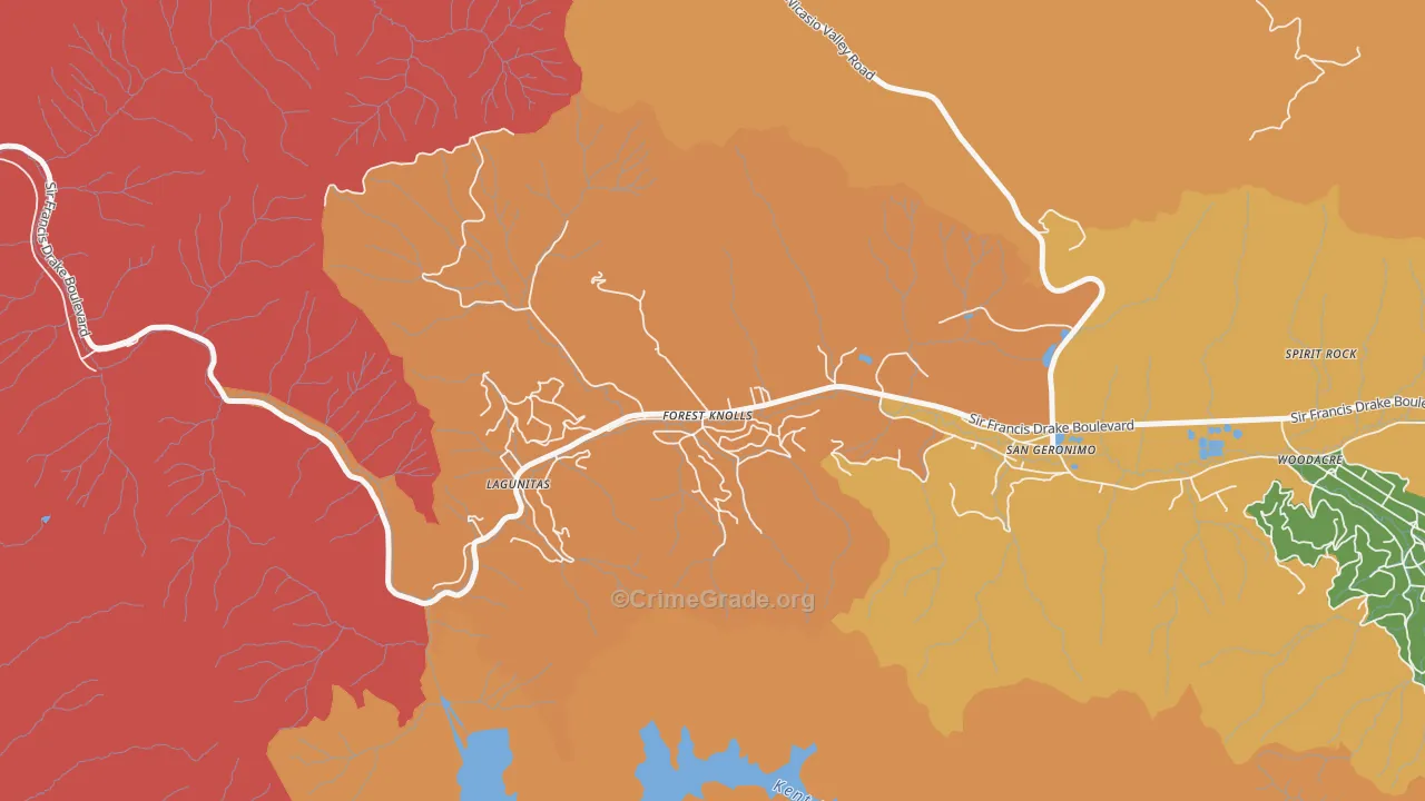 94933, CA Map of Theft Rates