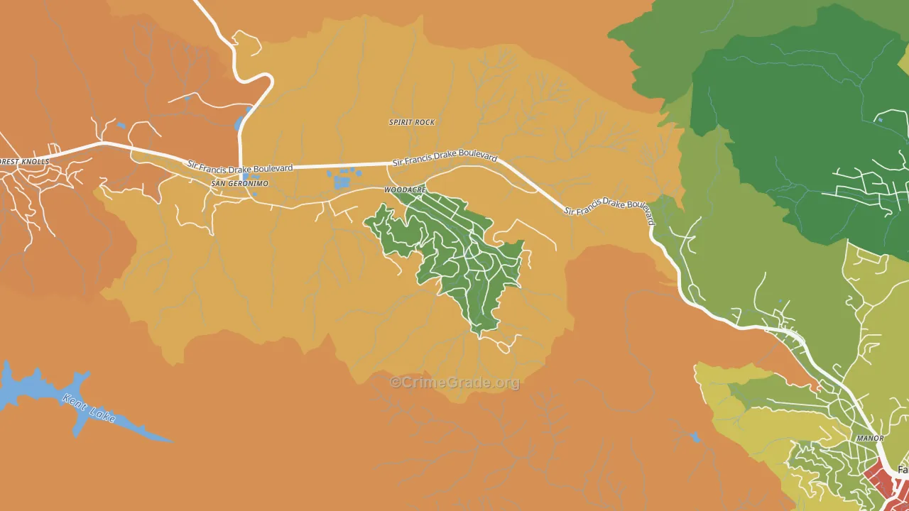 94973, CA Map of Theft Rates