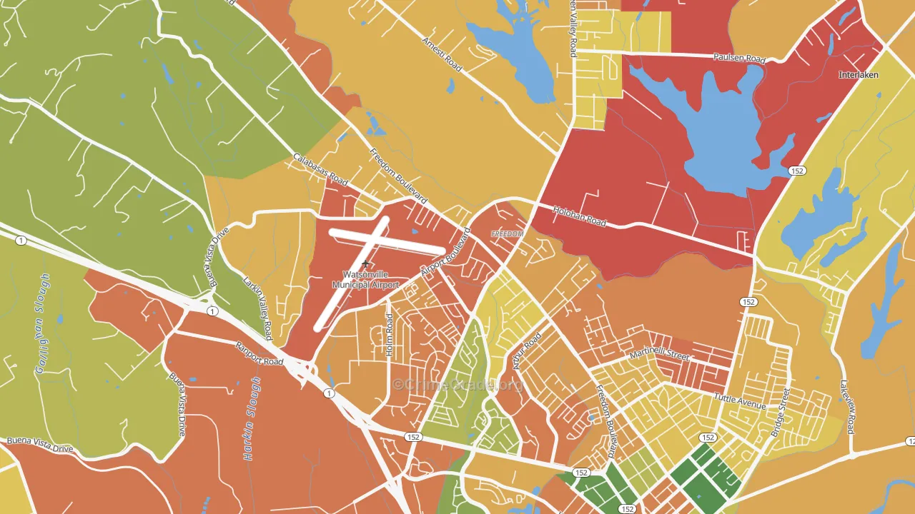 95019, CA Map of Theft Rates