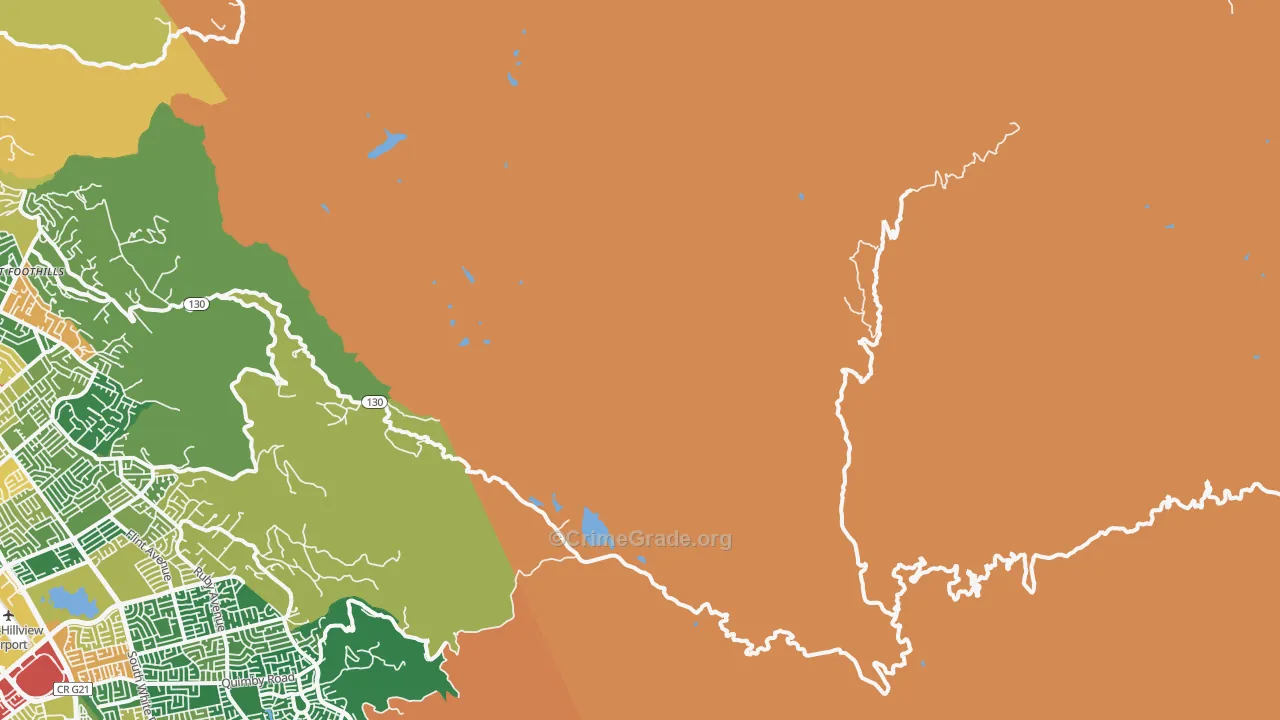 95140, CA Map of Theft Rates