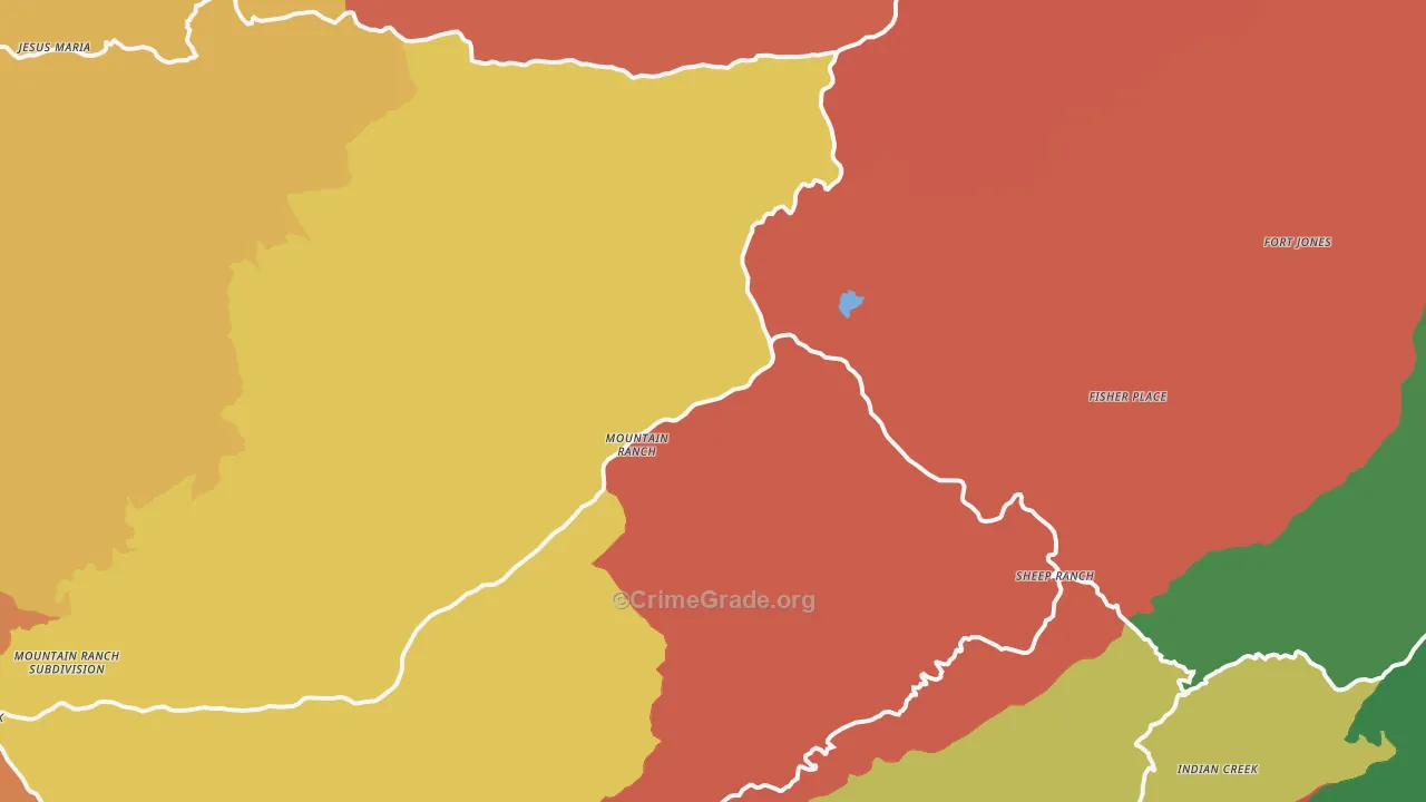 95246, CA Map of Theft Rates