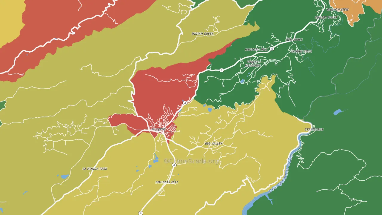 95247, CA Map of Theft Rates