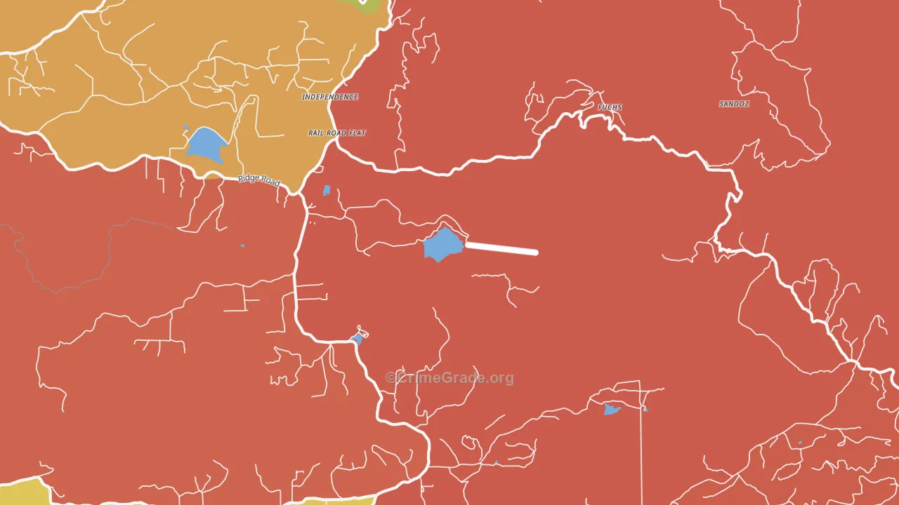 95248, CA Map of Theft Rates