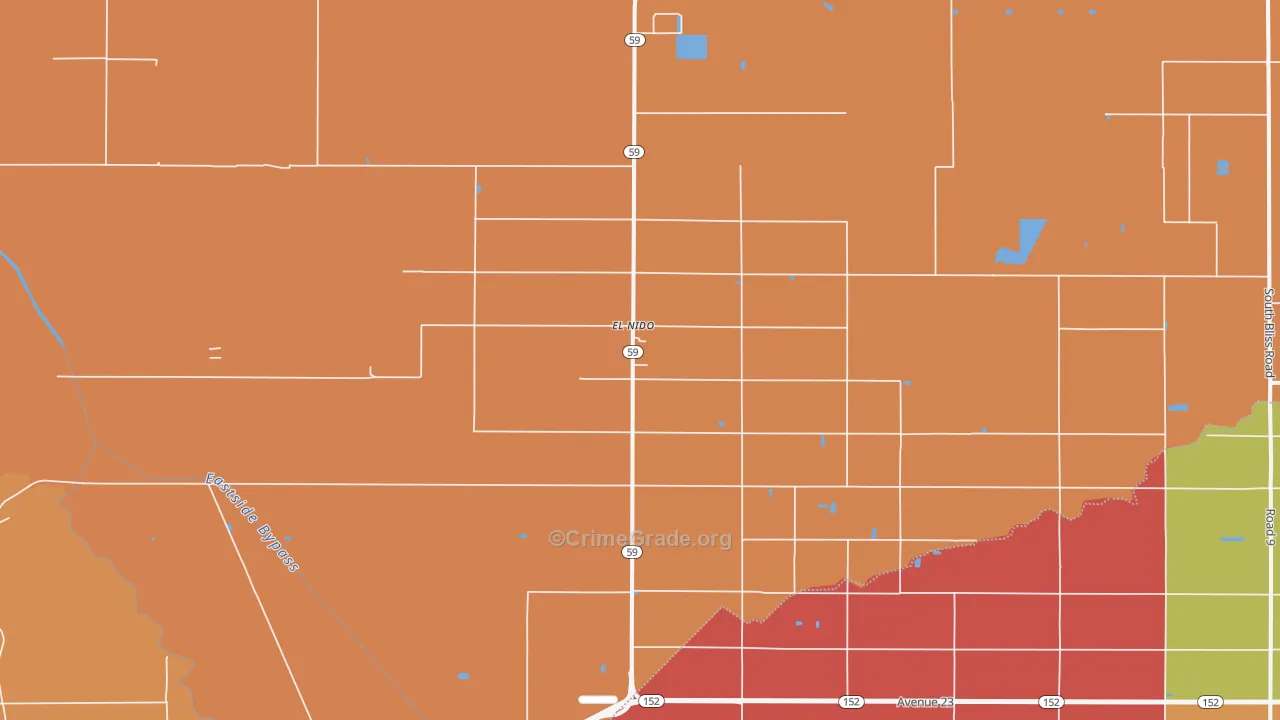 95317, CA Map of Theft Rates