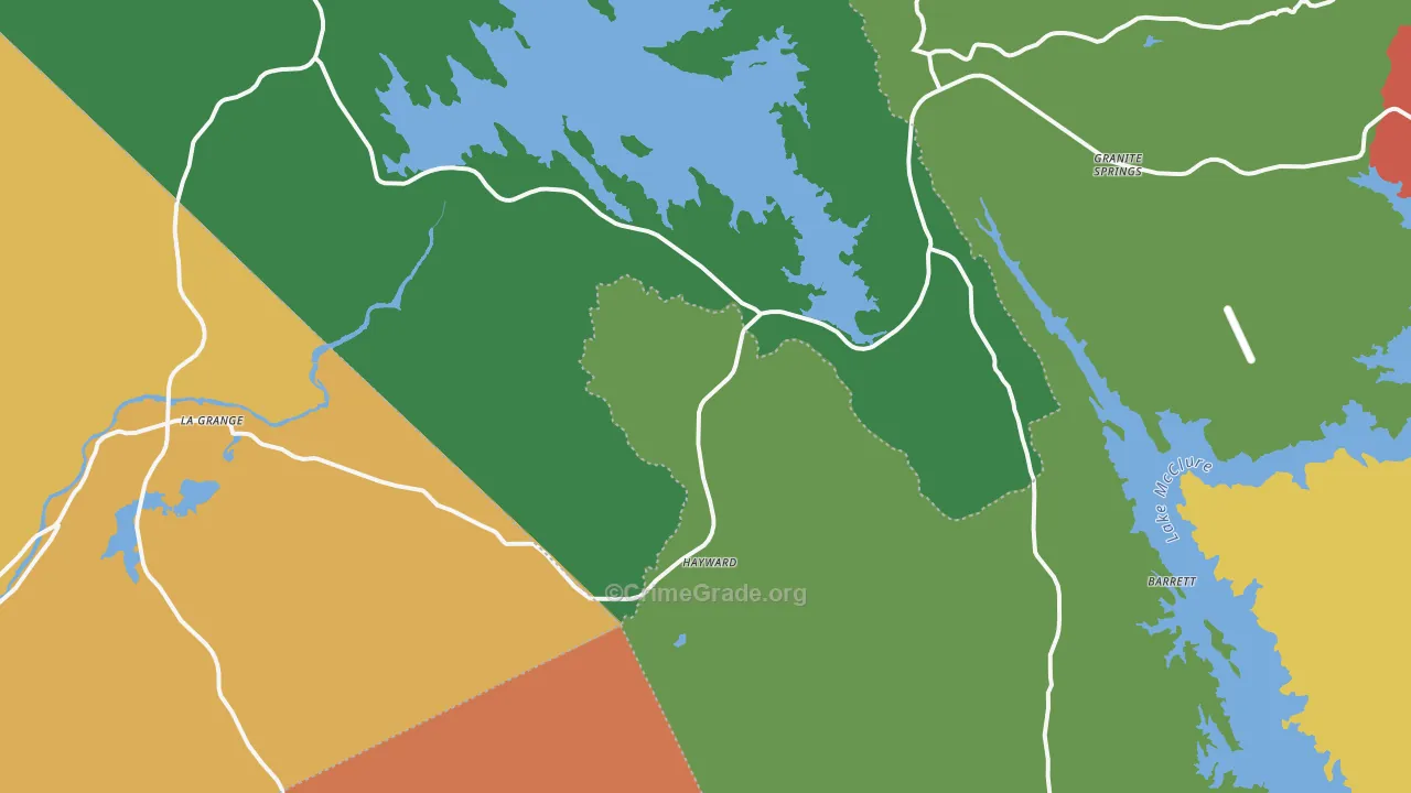 95329, CA Map of Theft Rates