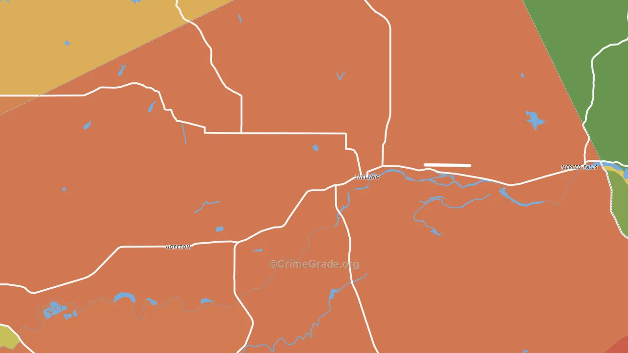 95369, CA Map of Theft Rates