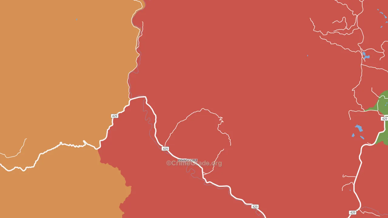 95417, CA Map of Theft Rates