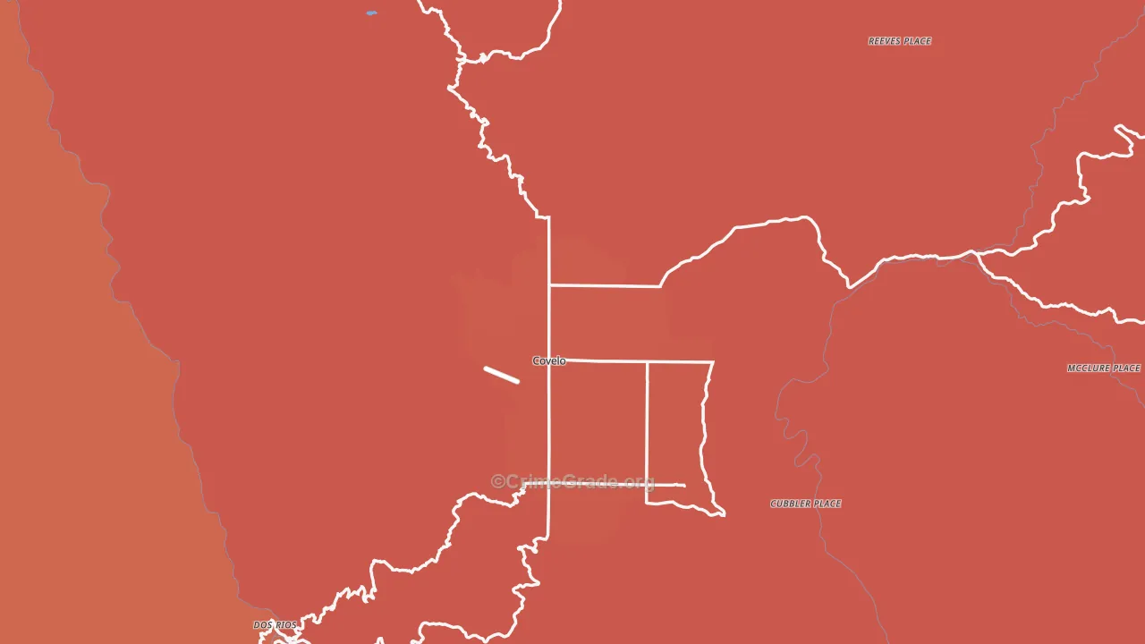 95428, CA Map of Theft Rates