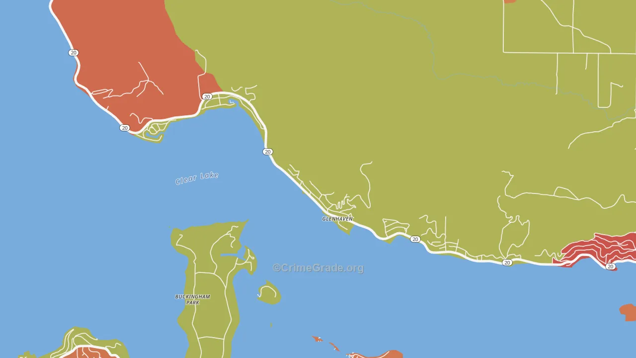 95443, CA Map of Theft Rates