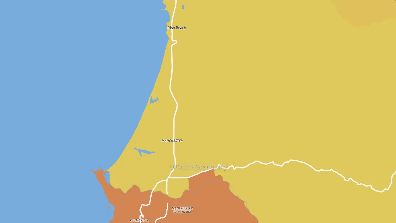 95459, CA Map of Theft Rates