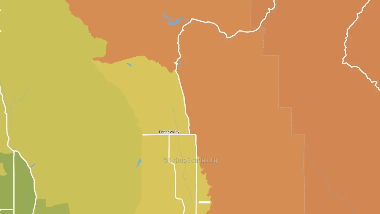 95469, CA Map of Theft Rates