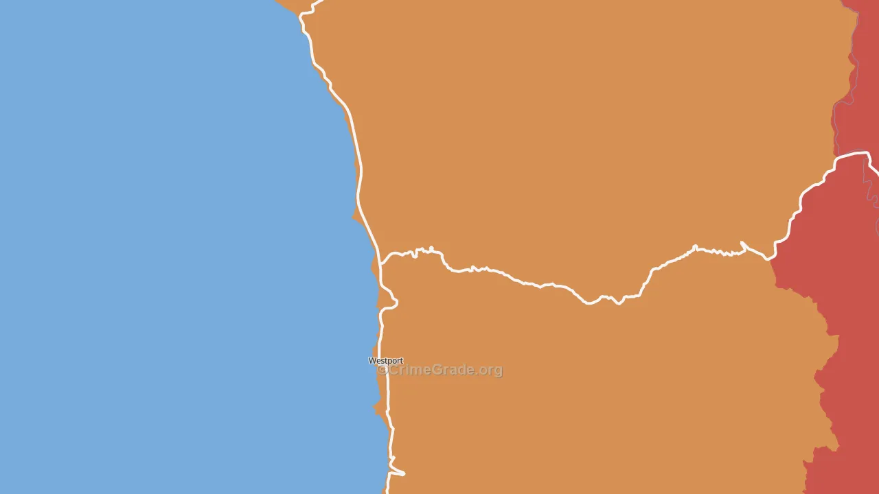 95488, CA Map of Theft Rates
