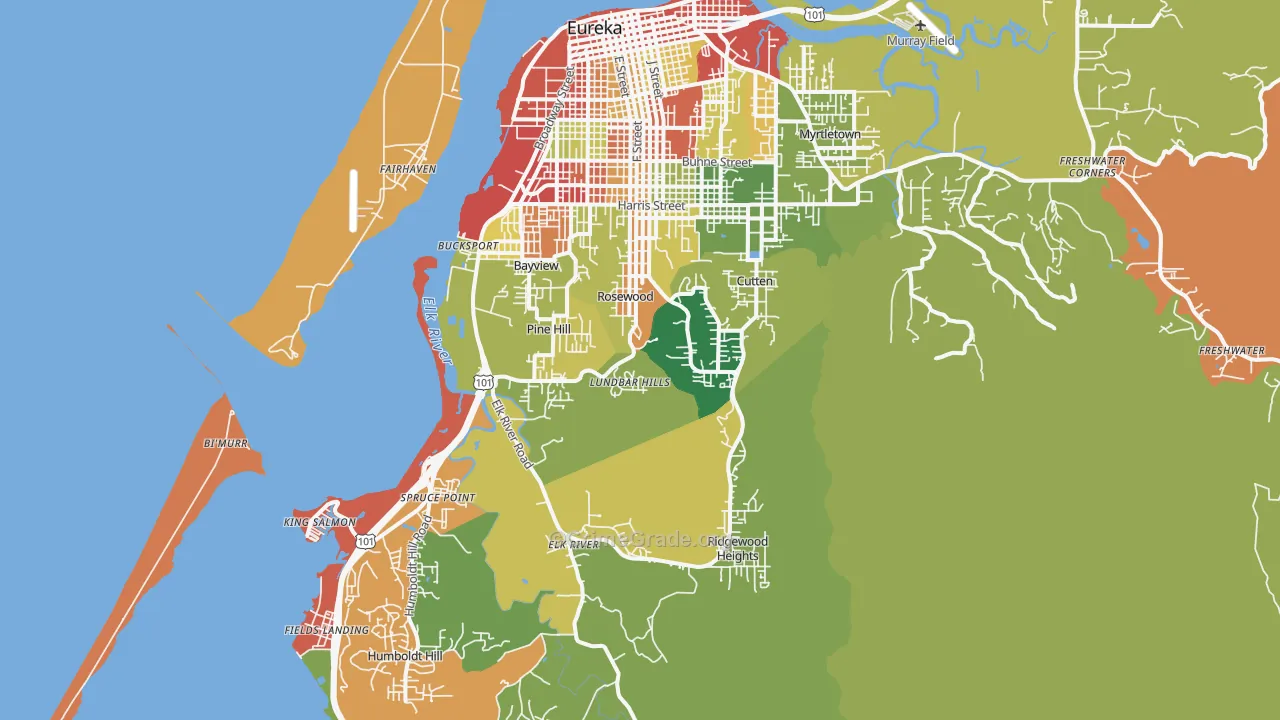 95503, CA Map of Theft Rates