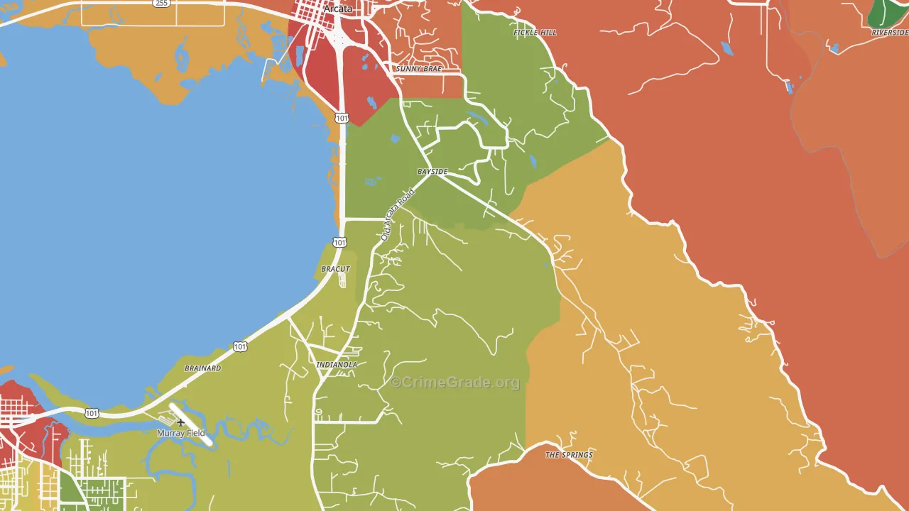 95524, CA Map of Theft Rates