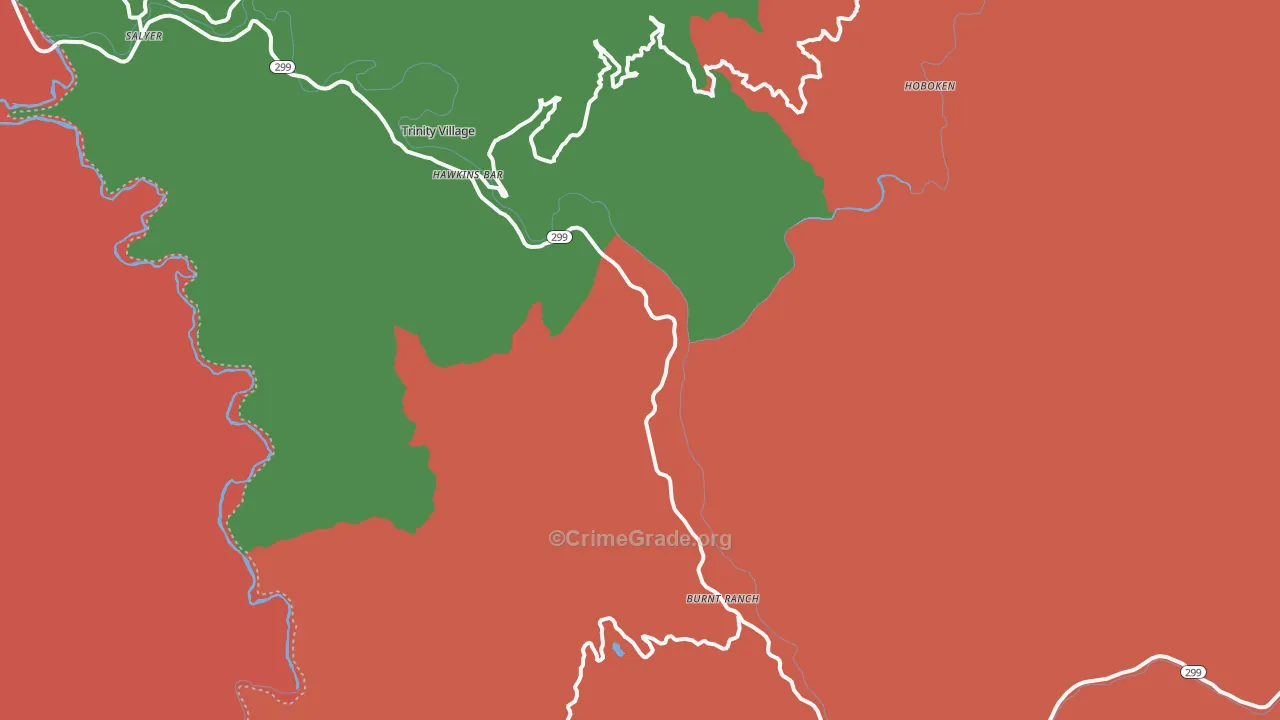 95527, CA Map of Theft Rates