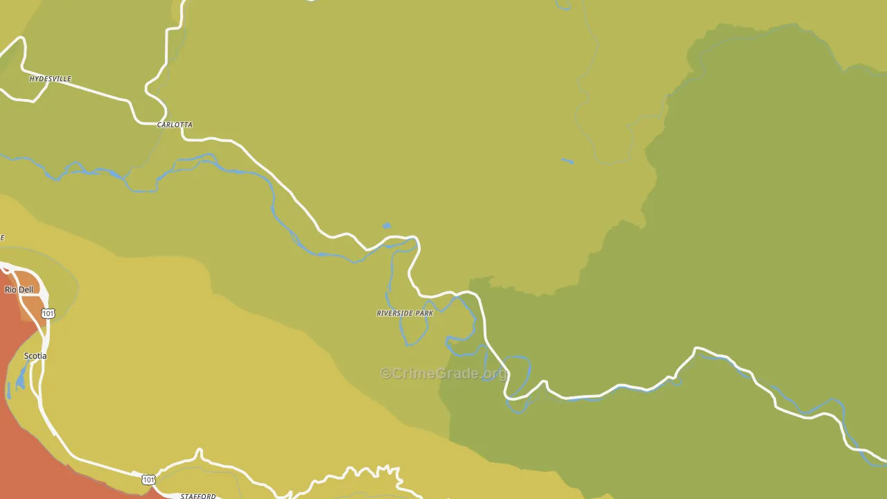 95528, CA Map of Theft Rates