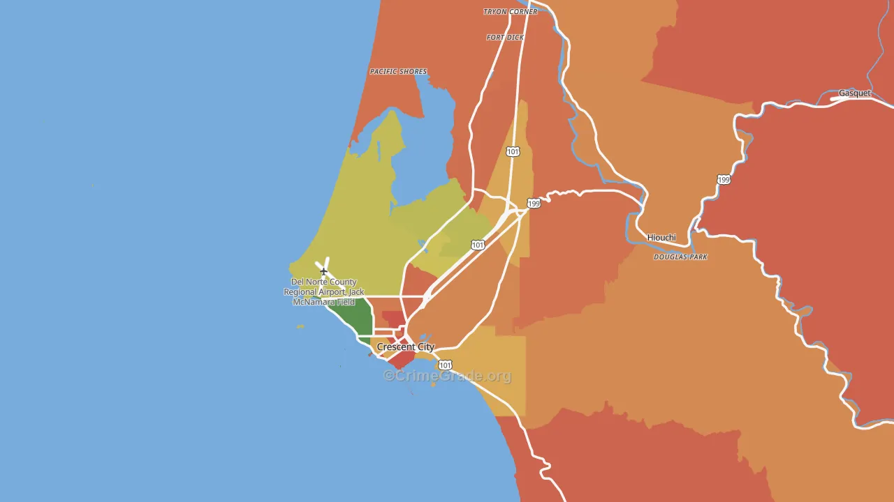 95531, CA Map of Theft Rates