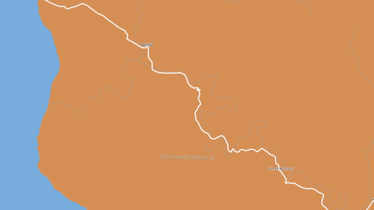 95558, CA Map of Theft Rates