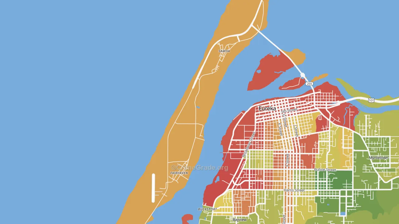 95564, CA Map of Theft Rates