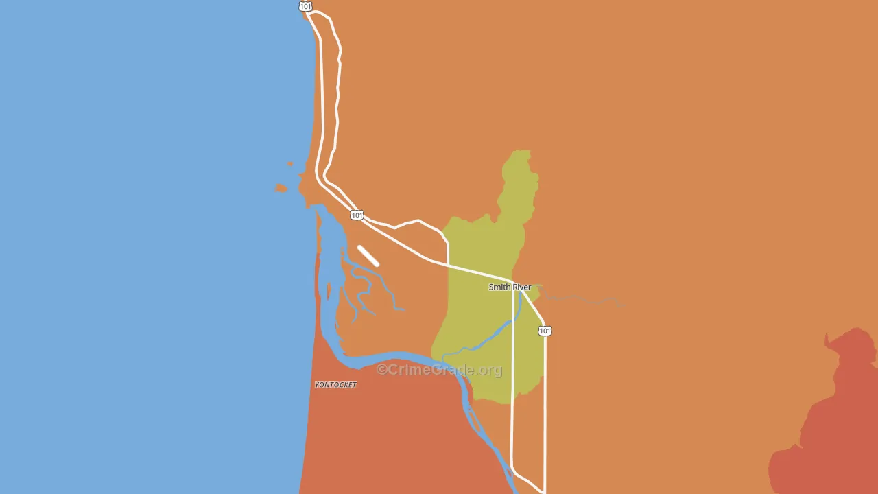95567, CA Map of Theft Rates