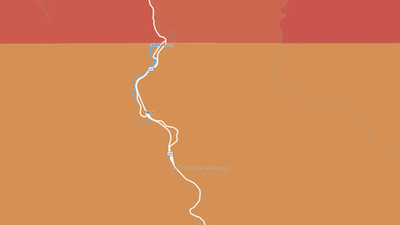 95587, CA Map of Theft Rates