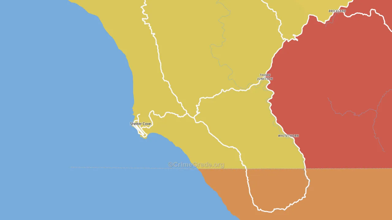95589, CA Map of Theft Rates