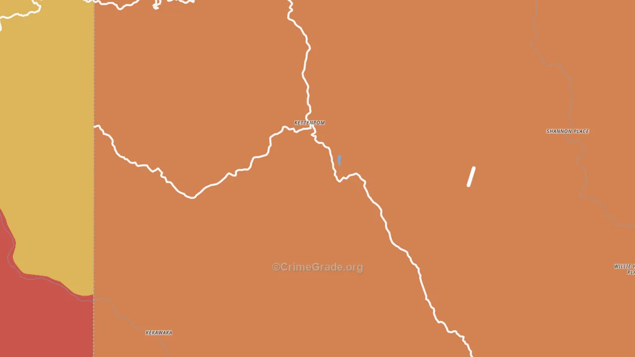 95595, CA Map of Theft Rates