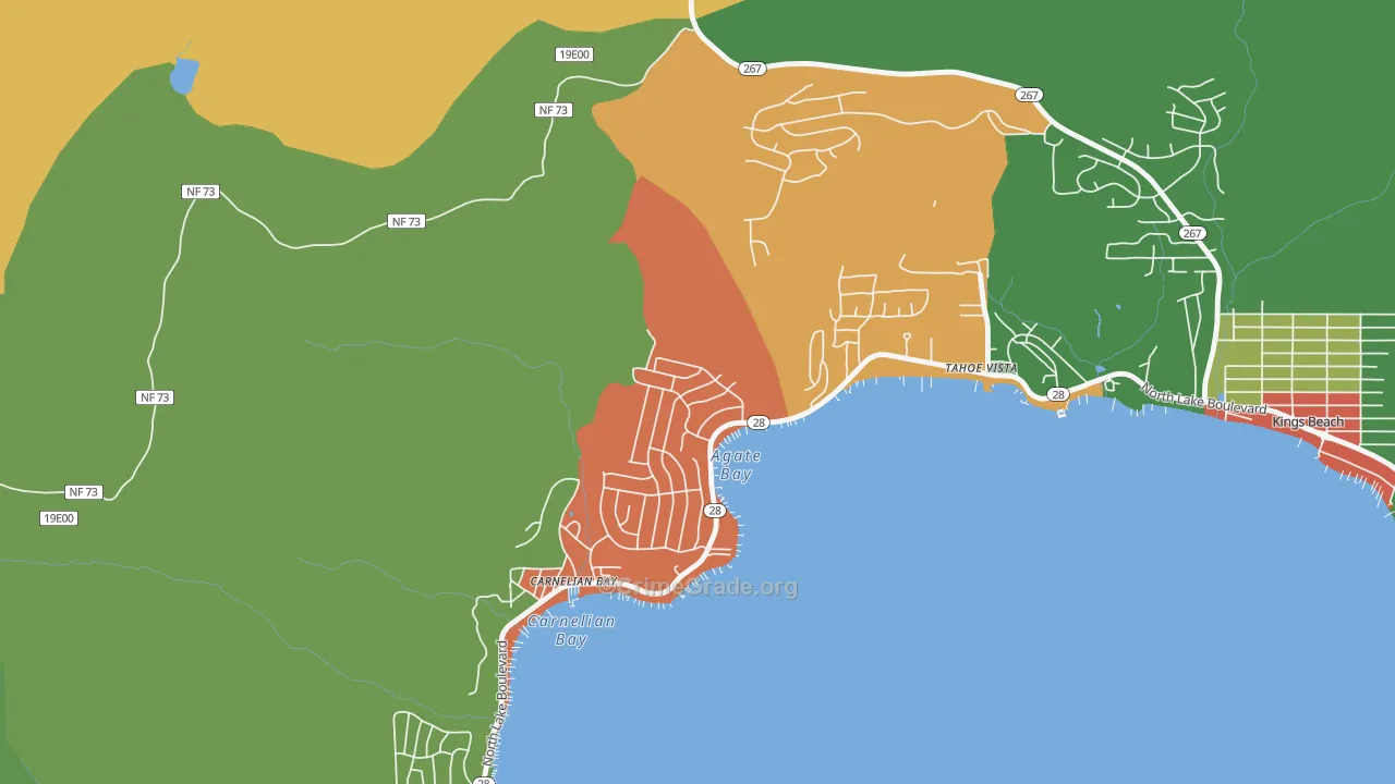 95604, CA Map of Theft Rates