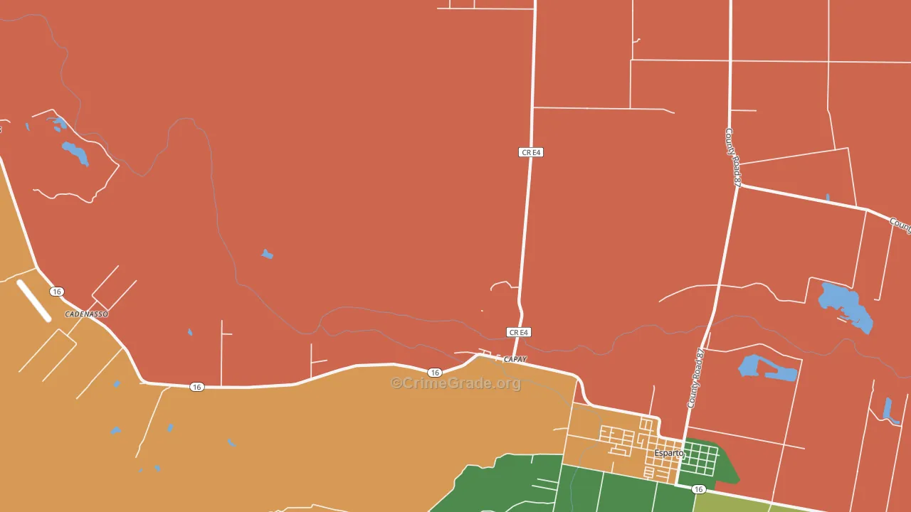 95607, CA Map of Theft Rates