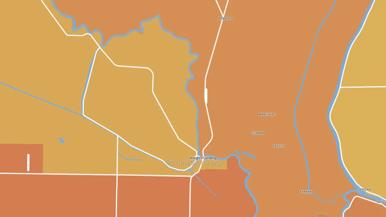 95645, CA Map of Theft Rates
