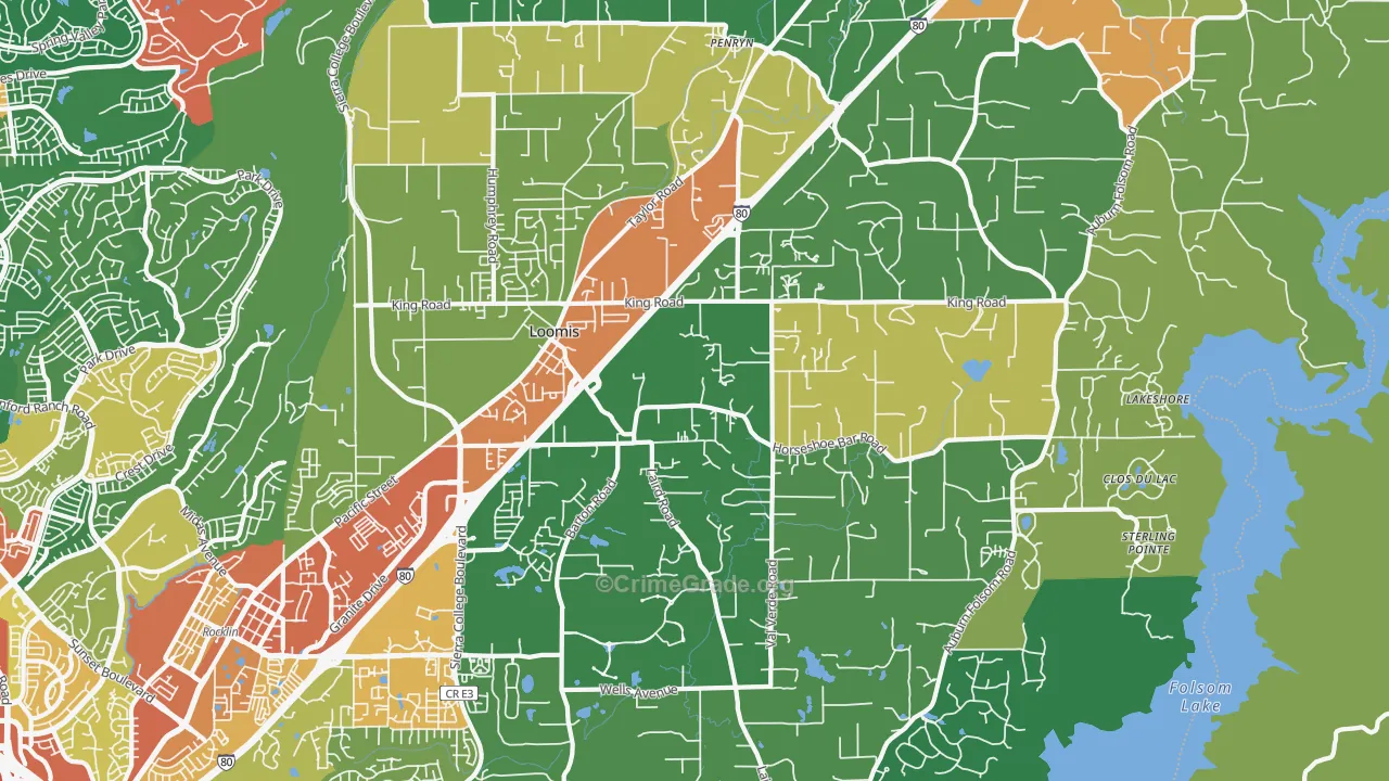95650, CA Map of Theft Rates