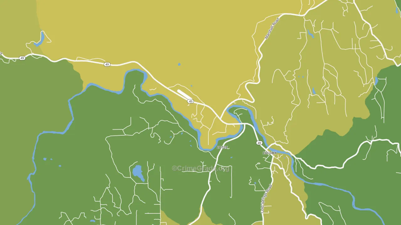 95651, CA Map of Theft Rates