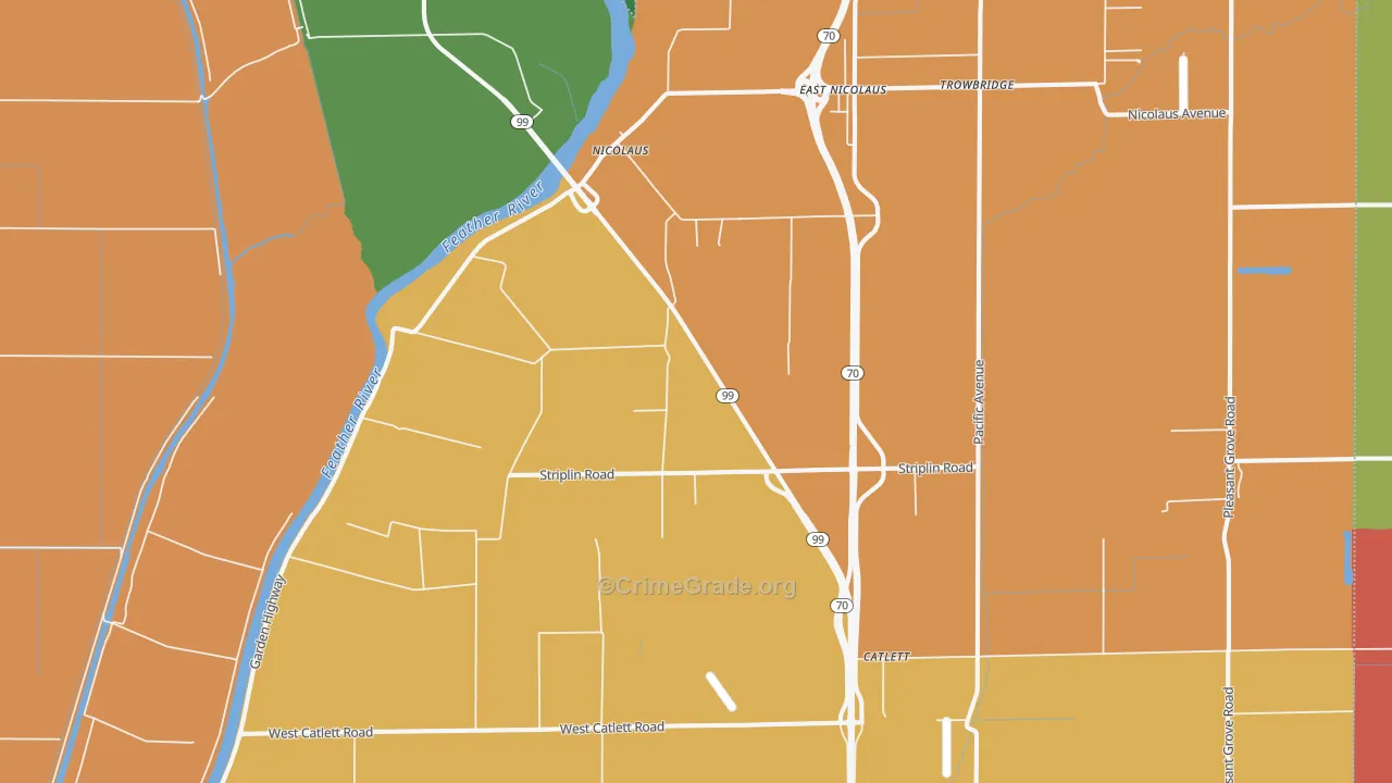 95659, CA Map of Theft Rates