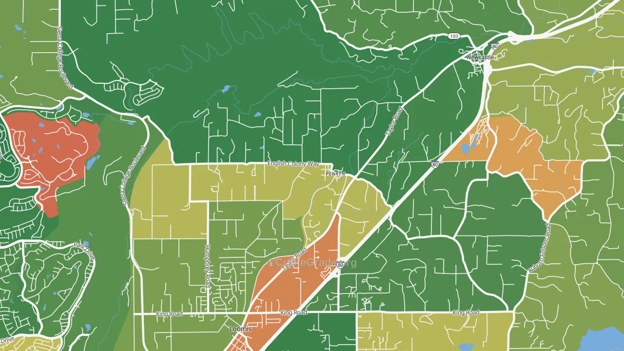 95663, CA Map of Theft Rates