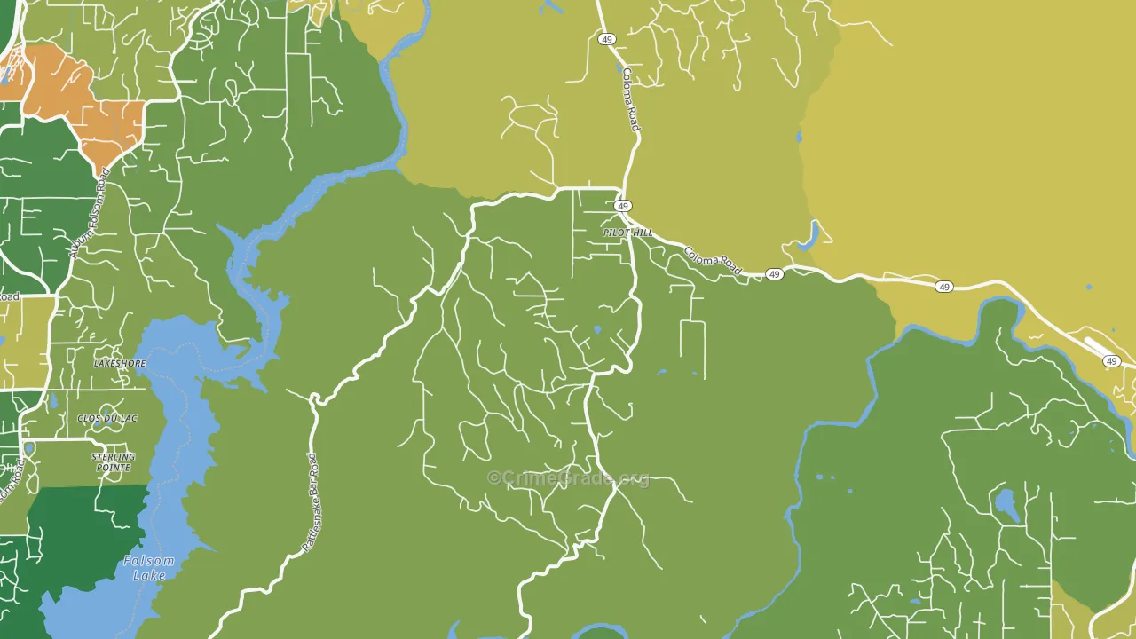 95664, CA Map of Theft Rates