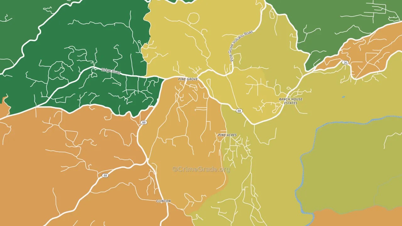 95665, CA Map of Theft Rates