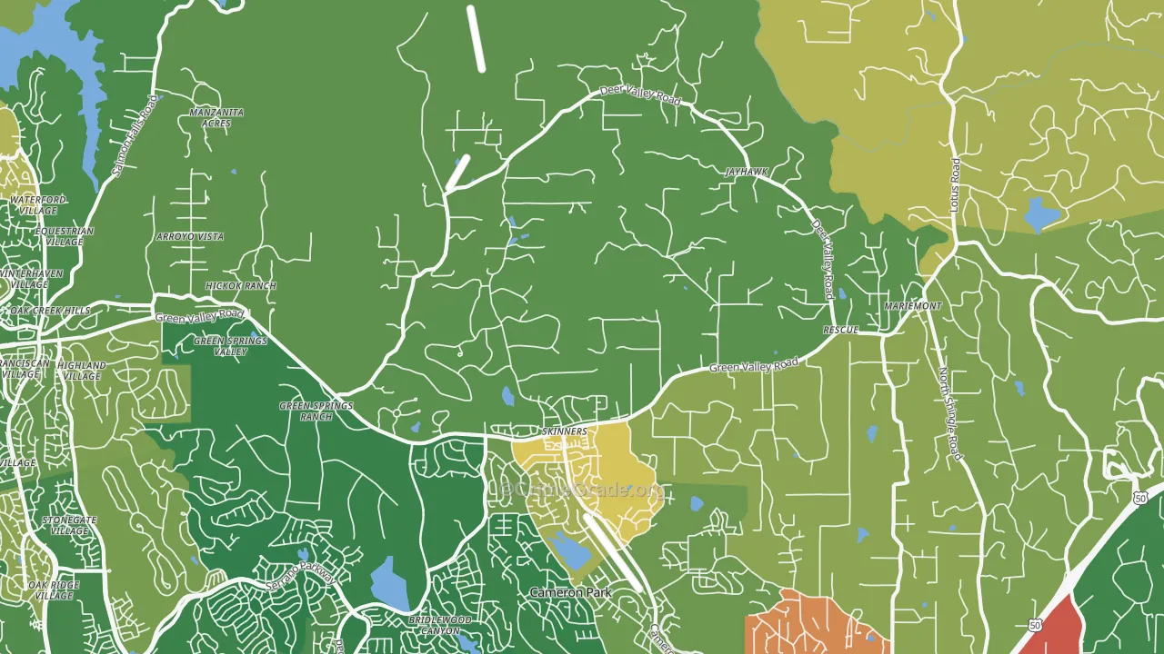 95672, CA Map of Theft Rates