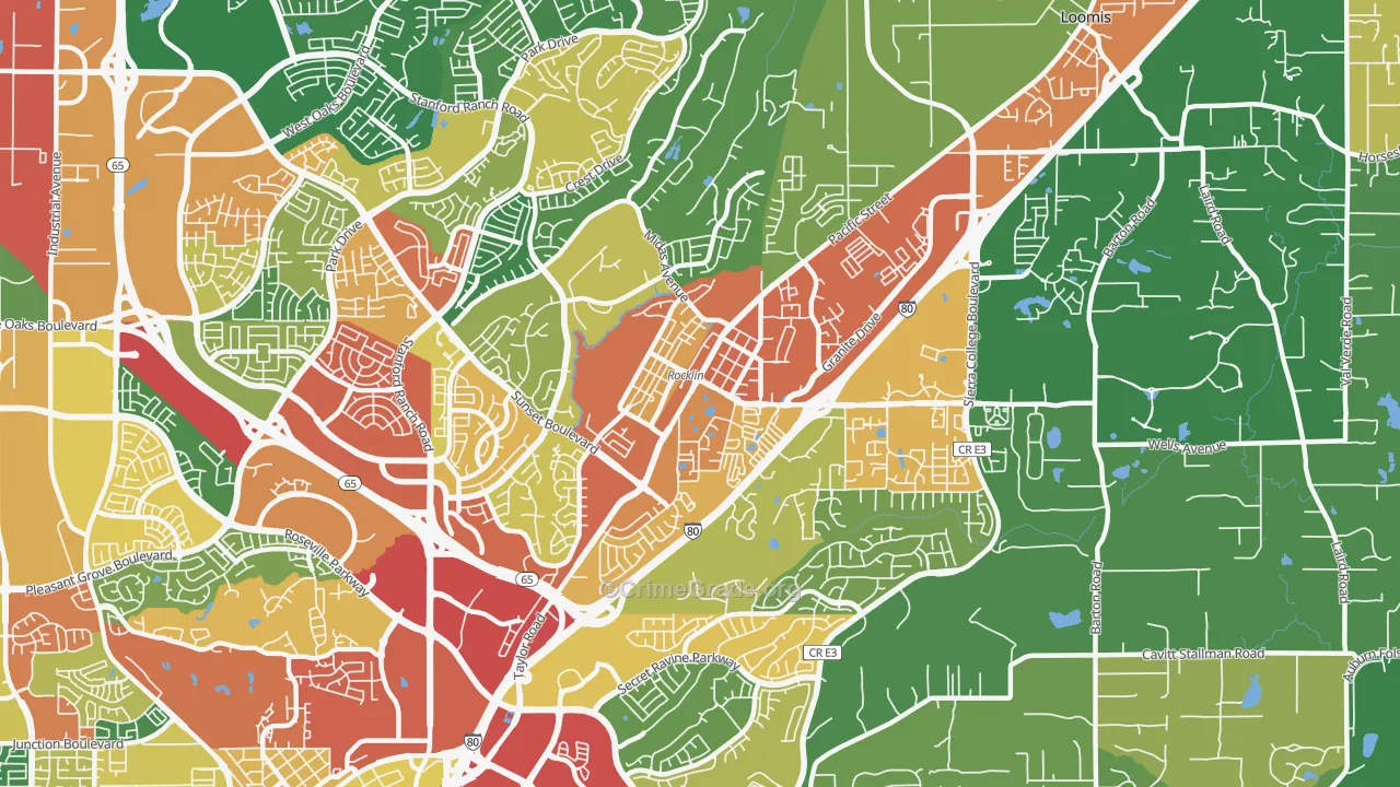 95677, CA Map of Theft Rates
