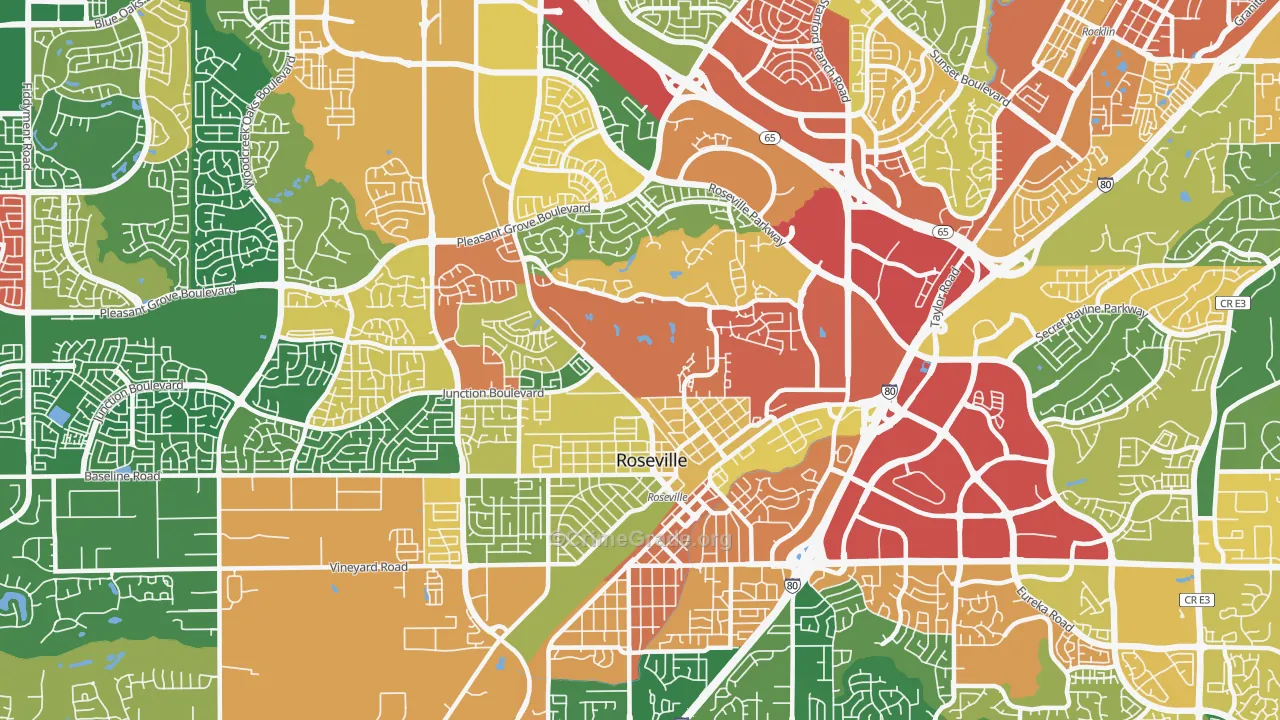 95678, CA Map of Theft Rates