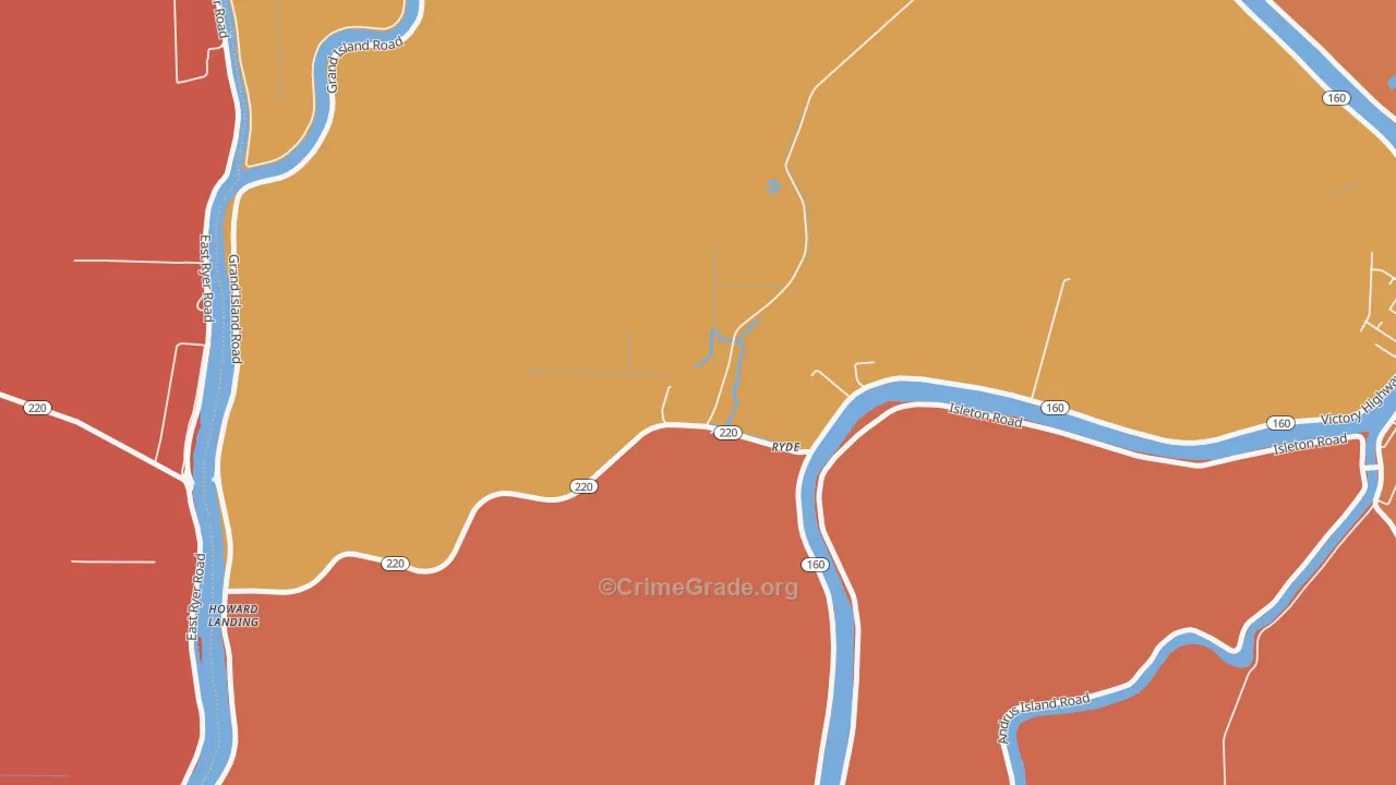 95680, CA Map of Theft Rates