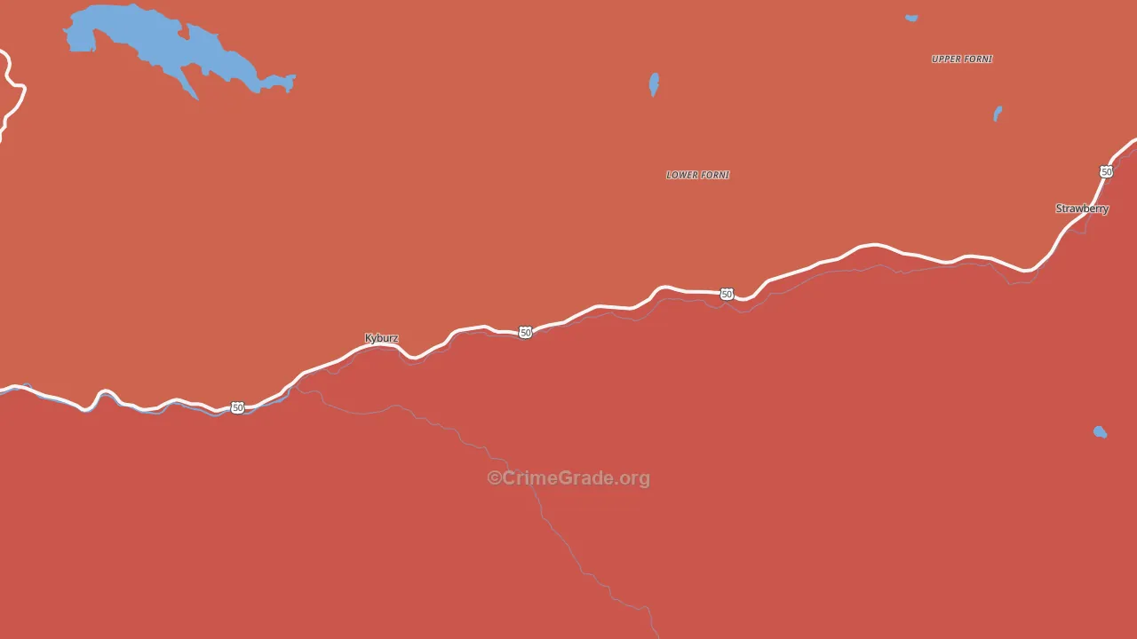 95720, CA Map of Theft Rates