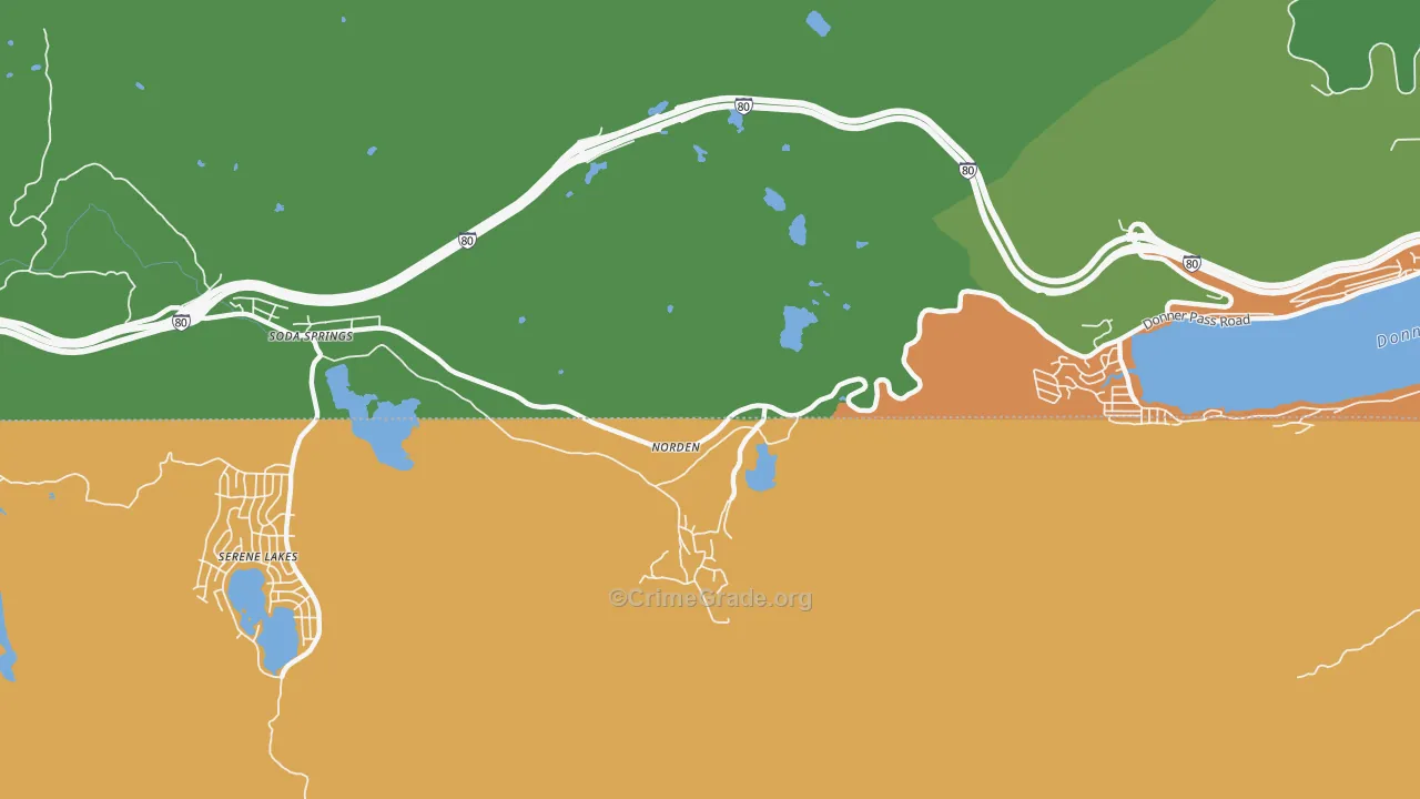 95724, CA Map of Theft Rates